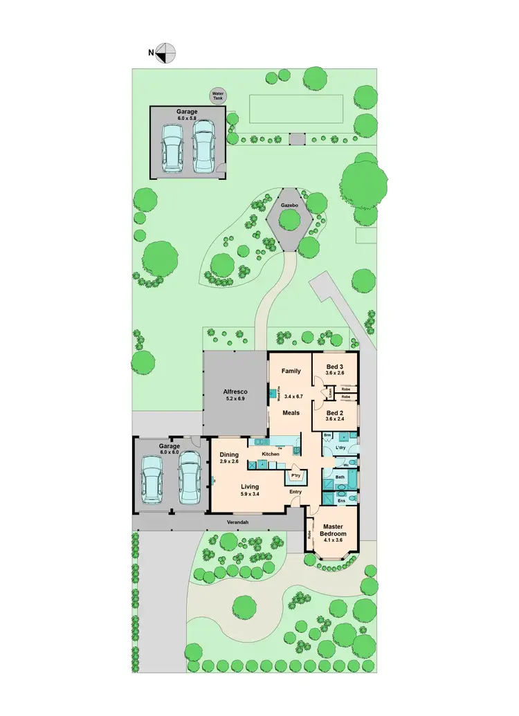 Floorplan of Homely house listing, 104 Sutherland Street, Kilmore VIC 3764