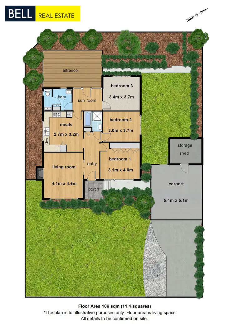 Floorplan of Homely unit listing, 1/6 Pine Crescent, Boronia VIC 3155