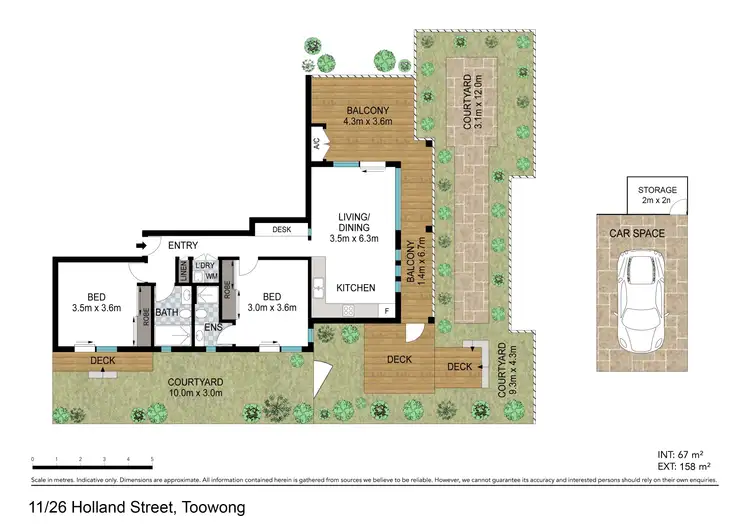 Floorplan of Homely unit listing, 11/26 Holland Street, Toowong QLD 4066