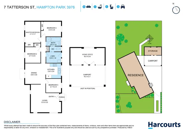 Floorplan of Homely house listing, 7 Tatterson Street, Hampton Park VIC 3976