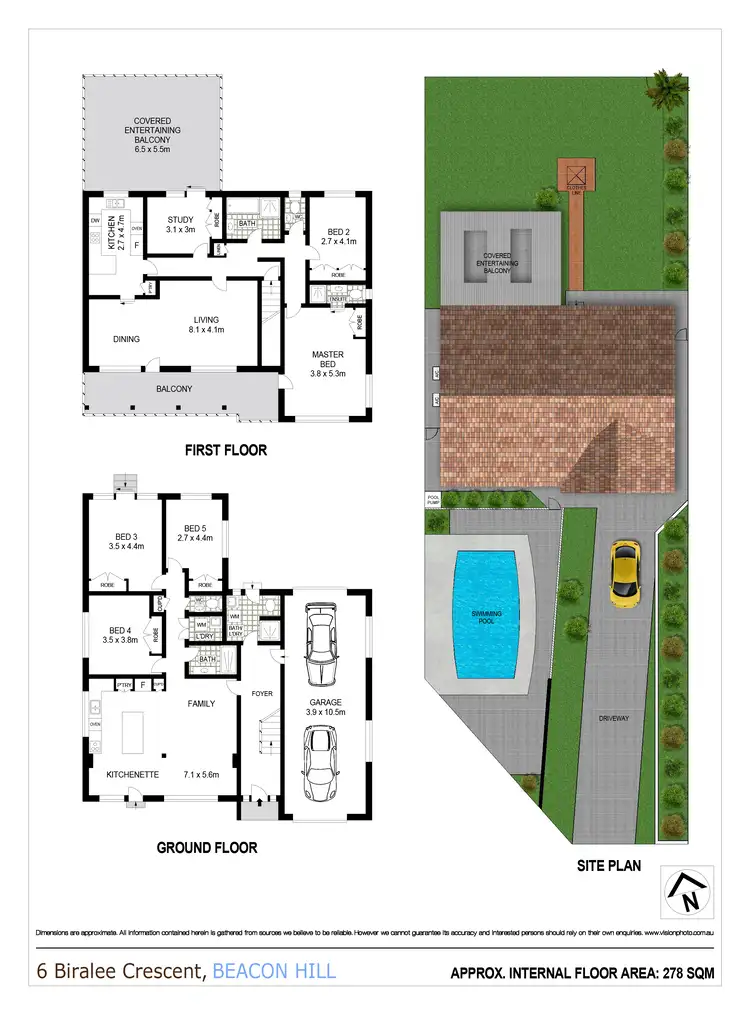 Floorplan of Homely house listing, 6 Biralee Crescent, Beacon Hill NSW 2100
