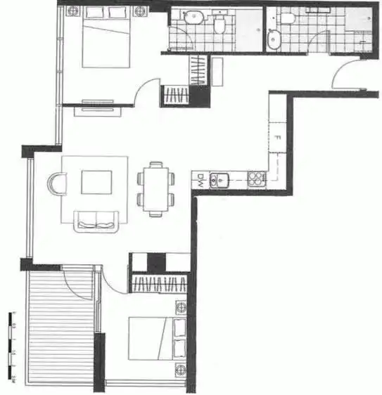 Floorplan of Homely apartment listing, 1609/228 A'beckett Street, Melbourne VIC 3000