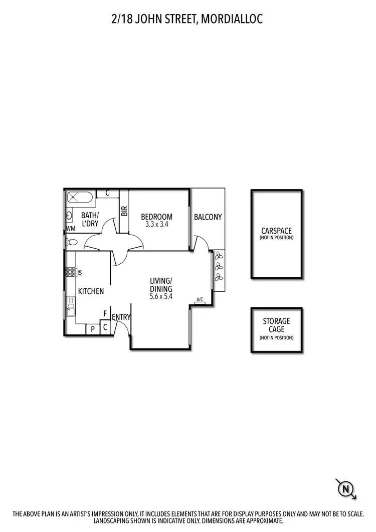 Floorplan of Homely apartment listing, 2/18 John Street, Mordialloc VIC 3195
