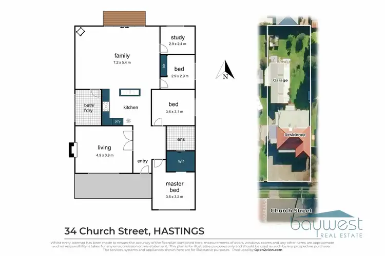 Floorplan of Homely house listing, 34 Church Street, Hastings VIC 3915