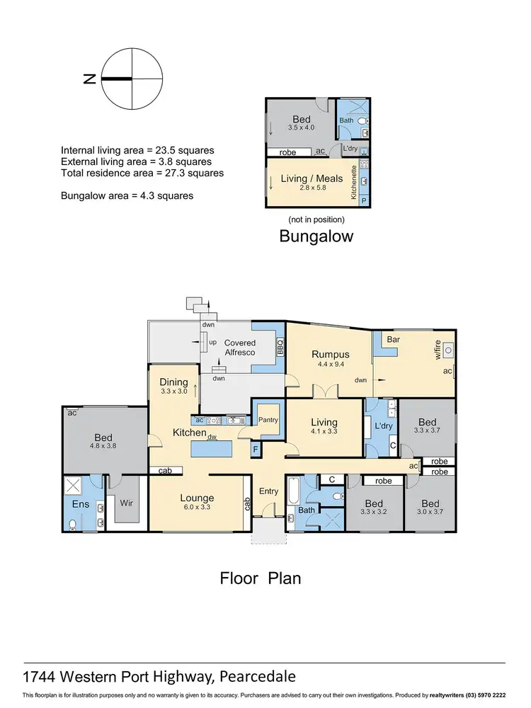 Floorplan of Homely rural property listing, 1744 Western Port Highway, Pearcedale VIC 3912