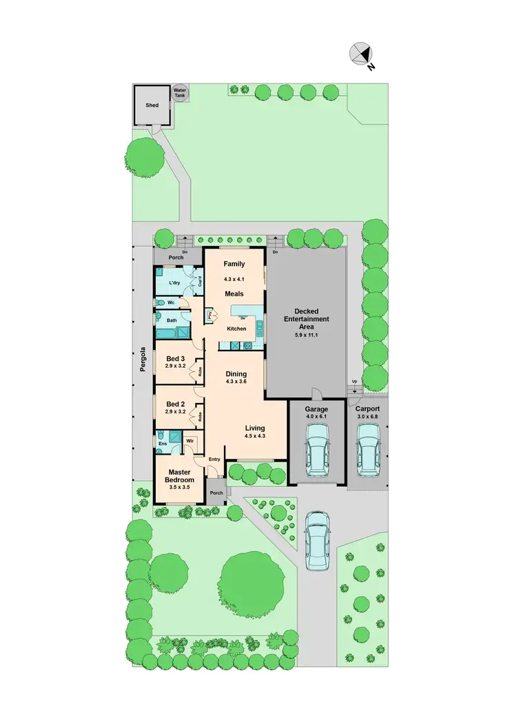 Floorplan of Homely house listing, 27 Anderson Road, Kilmore VIC 3764