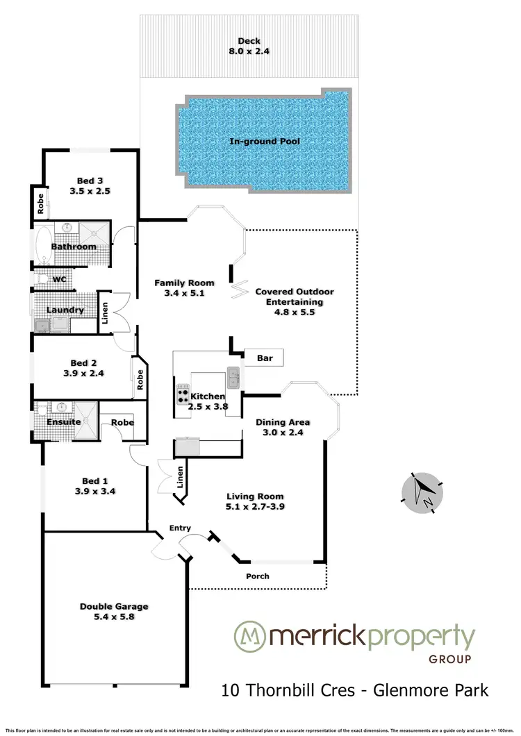 Floorplan of Homely house listing, 10 Thornbill Crescent, Glenmore Park NSW 2745