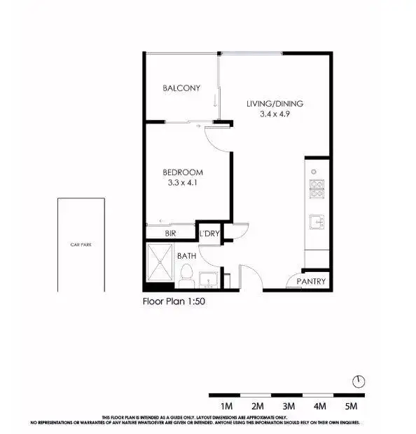 Floorplan of Homely apartment listing, 816/3 Yarra Street, South Yarra VIC 3141