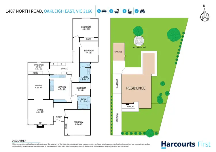 Floorplan of Homely house listing, 1407 North Road, Oakleigh East VIC 3166
