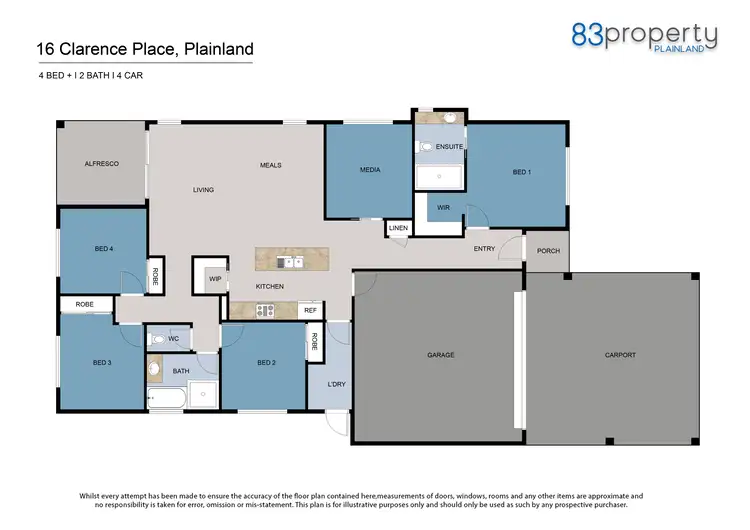 Floorplan of Homely house listing, 16 Clarence Place, Plainland QLD 4341