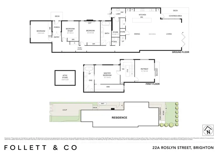 Floorplan of Homely house listing, 22A Roslyn Street, Brighton VIC 3186