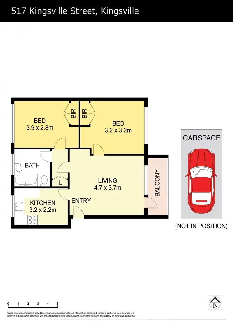 Floorplan of Homely flat listing, 5/17 Kingsville Street, Kingsville VIC 3012