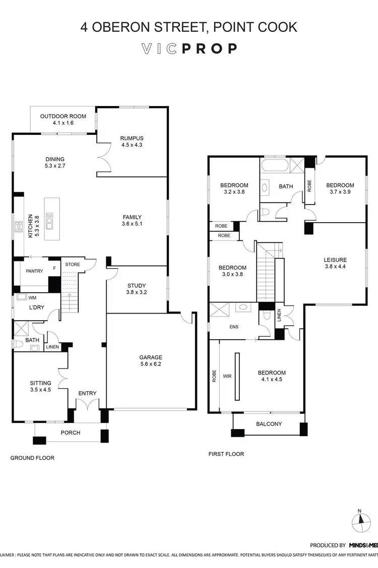 Floorplan of Homely house listing, 4 Oberon Street, Point Cook VIC 3030