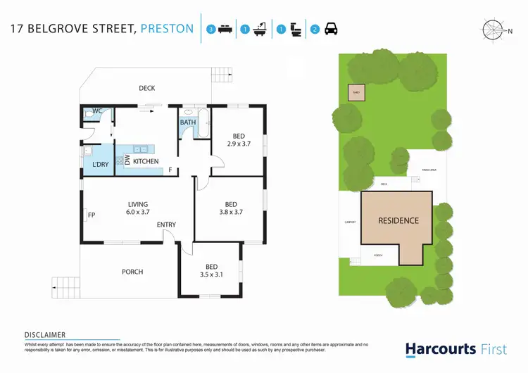 Floorplan of Homely house listing, 17 Belgrove Street, Preston VIC 3072
