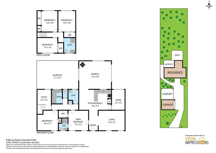 Floorplan of Homely house listing, 8 Berrys Road, Emerald VIC 3782