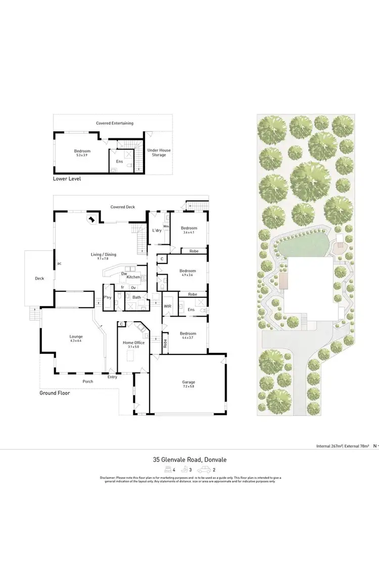 Floorplan of Homely house listing, 35-37 Glenvale Road, Donvale VIC 3111