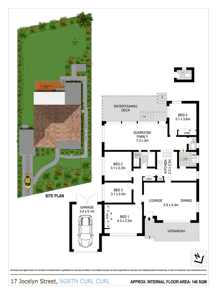 Floorplan of Homely house listing, 17 Jocelyn Street, North Curl Curl NSW 2099