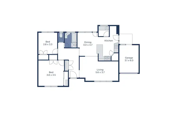 Floorplan of Homely unit listing, 4/5 Longland Road, Mitcham VIC 3132
