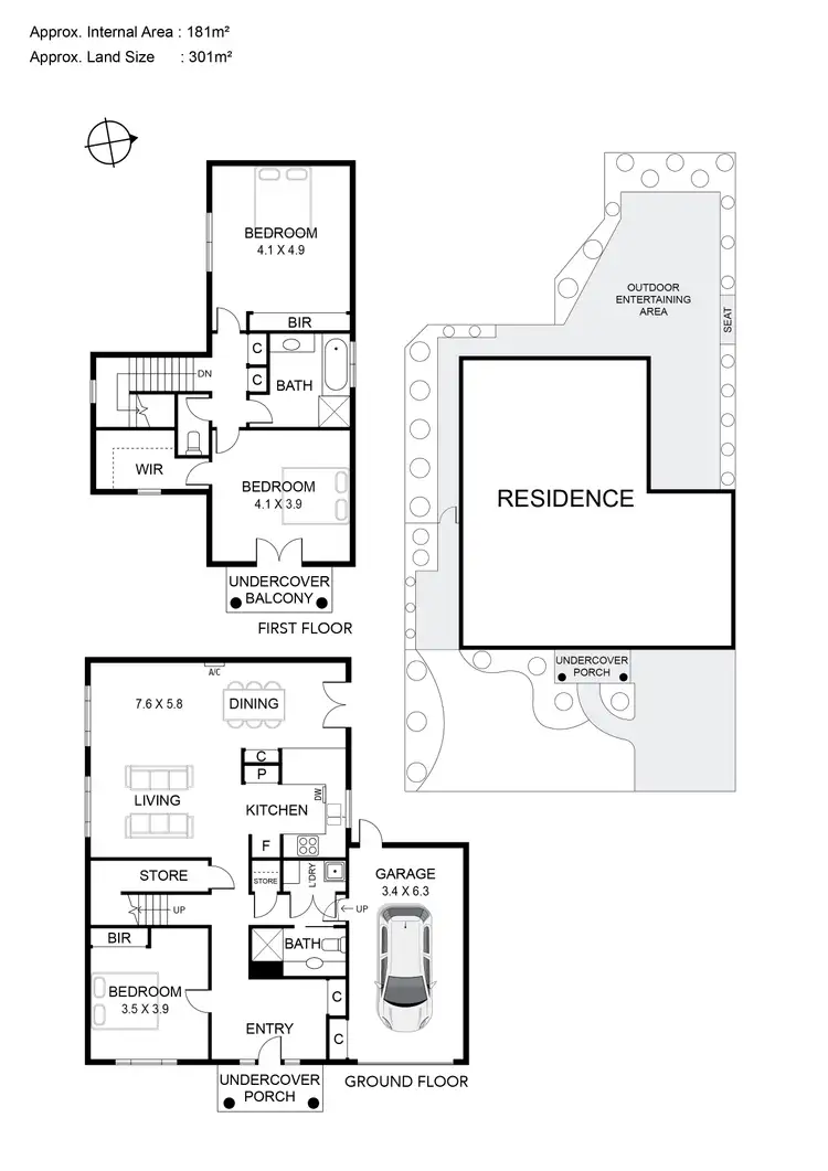 Floorplan of Homely townhouse listing, 3A Elm Grove Court, Torquay VIC 3228
