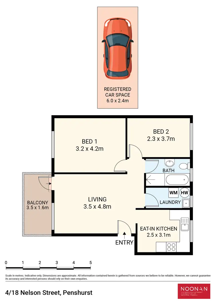 Floorplan of Homely apartment listing, 4/18 Nelson Street, Penshurst NSW 2222