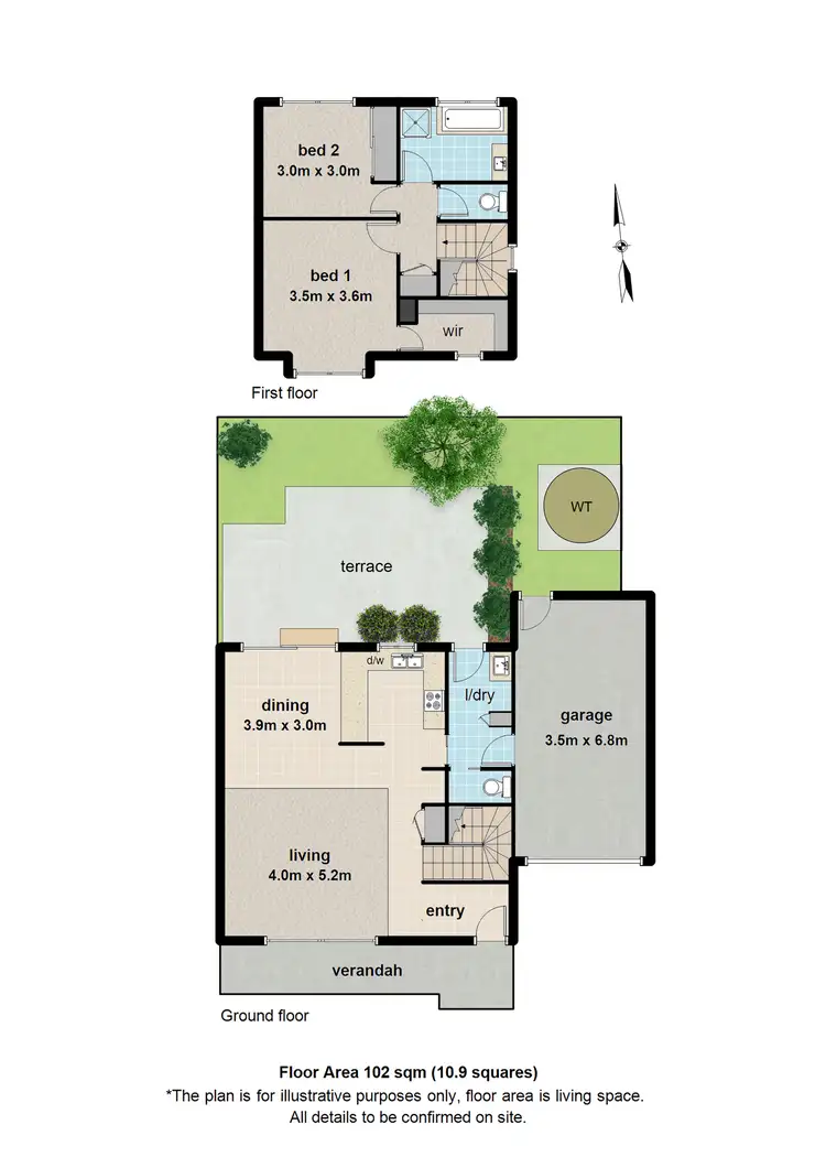 Floorplan of Homely townhouse listing, 3/3 Simpson Road, Ferntree Gully VIC 3156