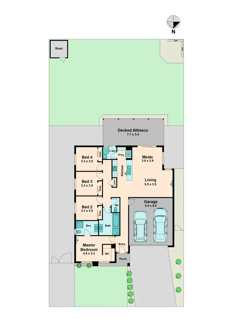 Floorplan of Homely house listing, 9 Teamsters Circuit, Kilmore VIC 3764