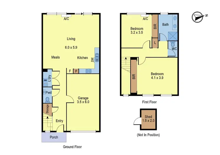 Floorplan of Homely townhouse listing, 6/62 Anzac Drive, Wollert VIC 3750