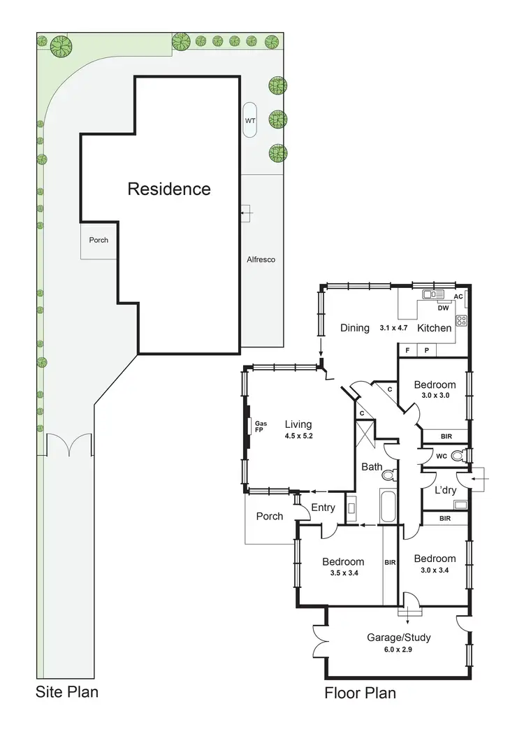 Floorplan of Homely unit listing, 2/20 Foch Street, Ormond VIC 3204