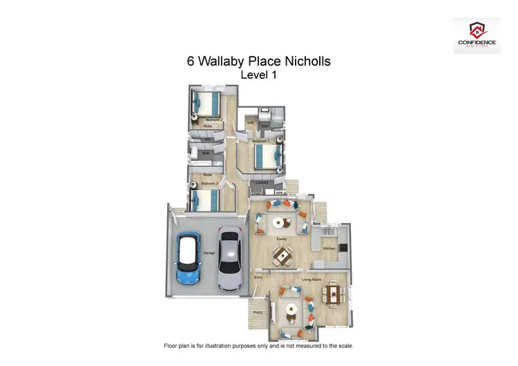 Floorplan of Homely house listing, 6 Wallaby Place, Nicholls ACT 2913