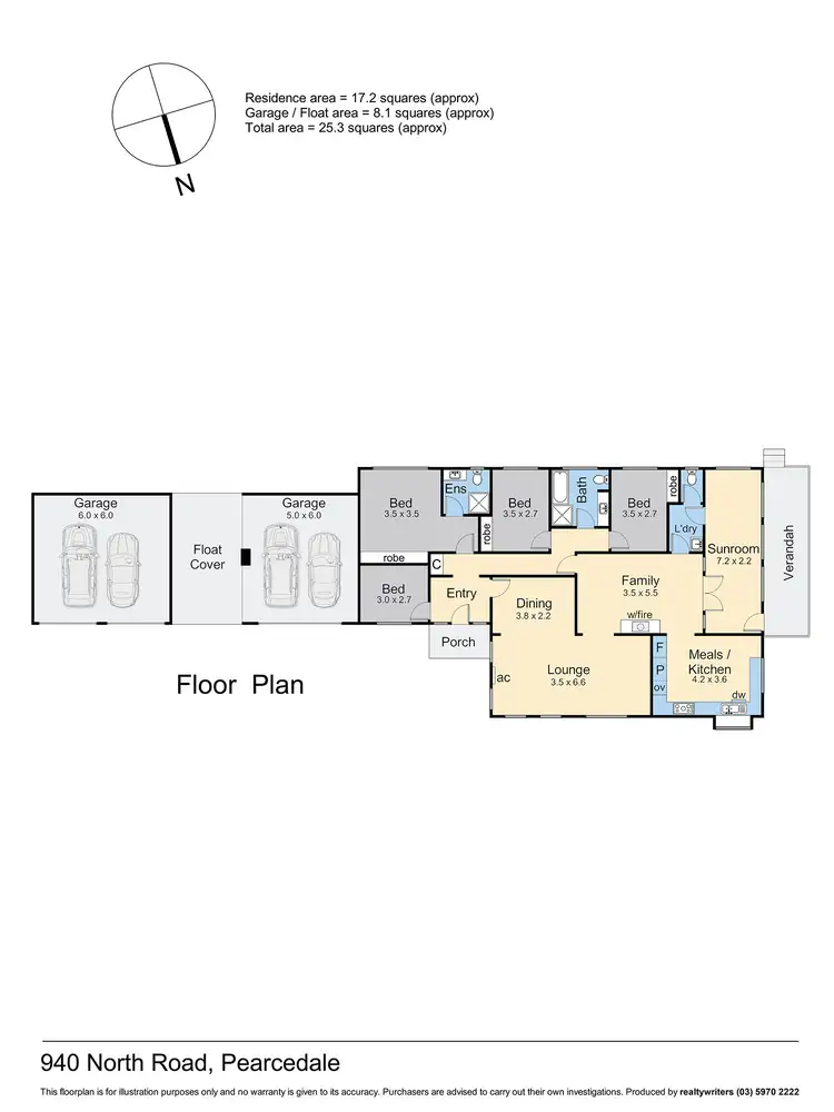 Floorplan of Homely rural property listing, 940 North Road, Pearcedale VIC 3912
