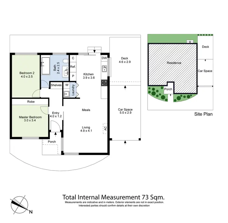 Floorplan of Homely villa listing, 2/614 Barkly Street, West Footscray VIC 3012