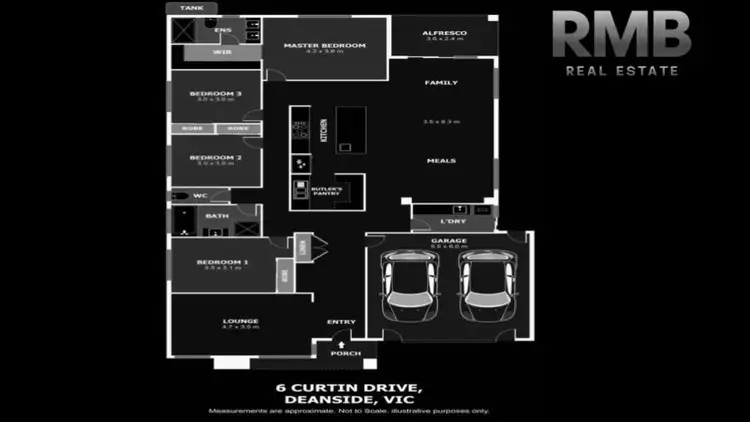 Floorplan of Homely house listing, 6 Curtin Drive, Deanside VIC 3336