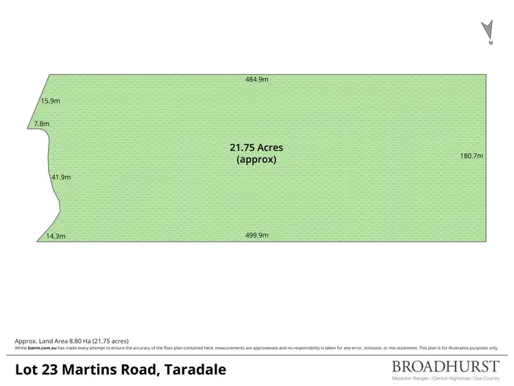 Floorplan of Homely land listing, Lot 23 Martins Road, Taradale VIC 3447