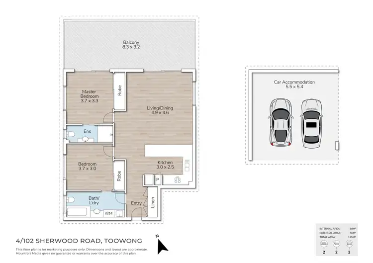 Floorplan of Homely unit listing, 4/102 Sherwood Road, Toowong QLD 4066