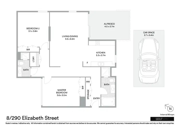 Floorplan of Homely apartment listing, 8/290 Elizabeth Street, North Hobart TAS 7000
