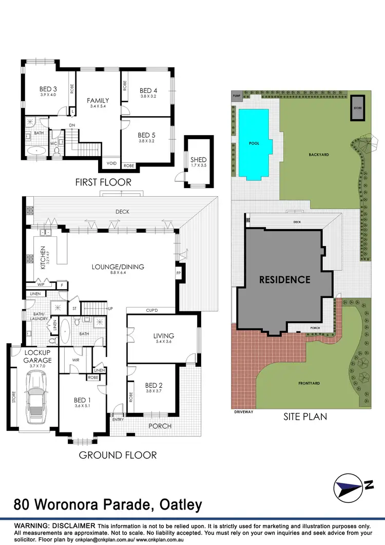Floorplan of Homely house listing, 80 Woronora Parade, Oatley NSW 2223