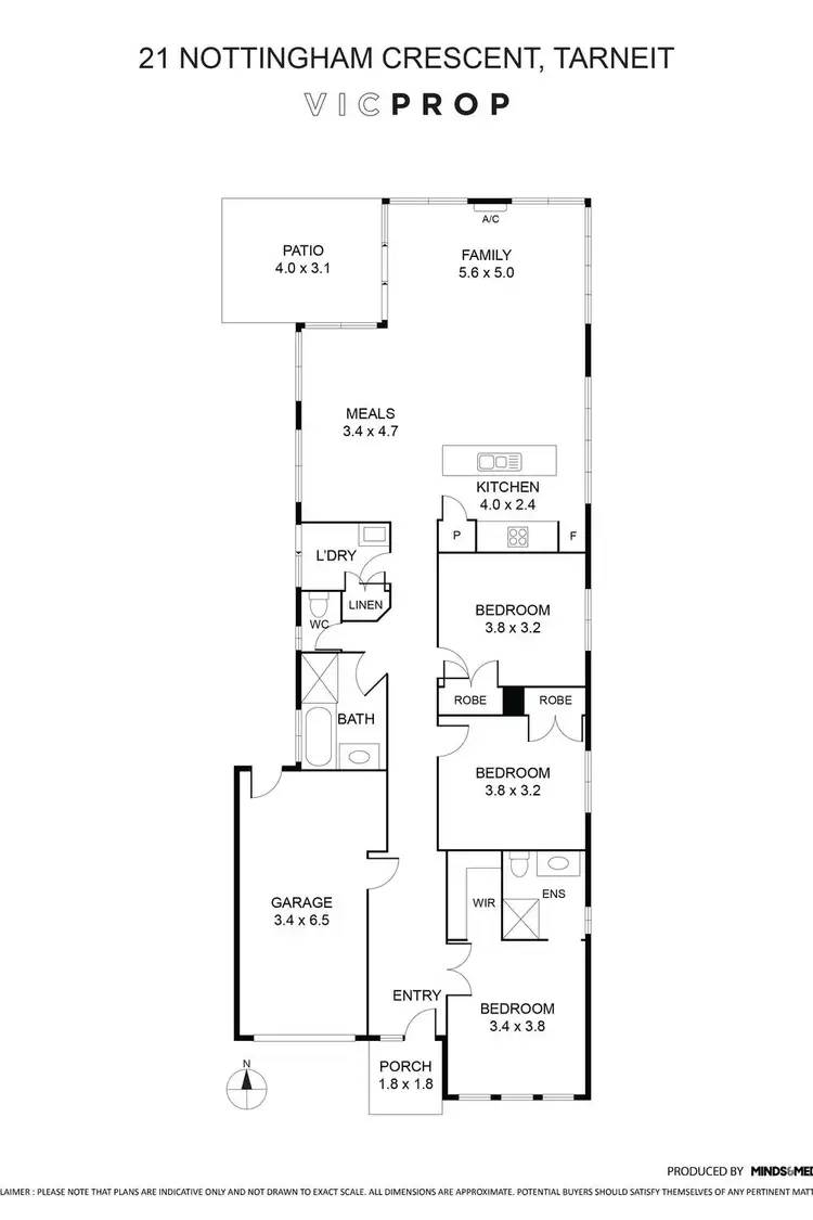 Floorplan of Homely house listing, 21 Nottingham Crescent, Tarneit VIC 3029