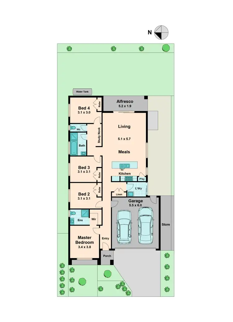 Floorplan of Homely house listing, 4 Nolan Street, Kilmore VIC 3764