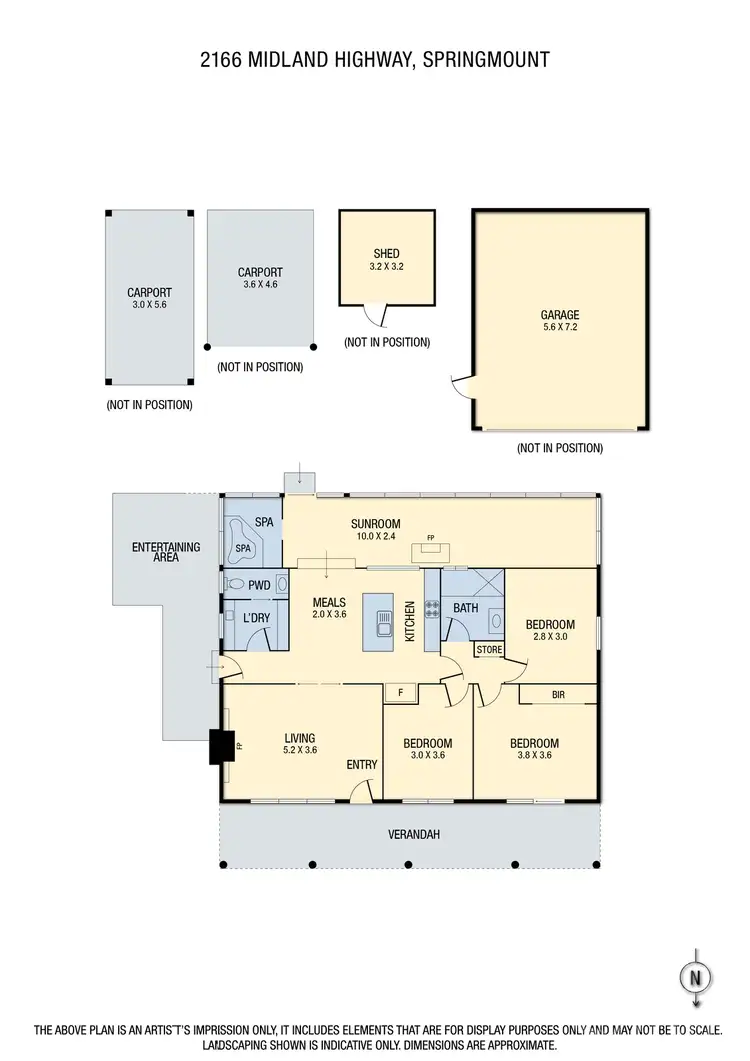 Floorplan of Homely house listing, 2166 Midland Highway, Springmount VIC 3364