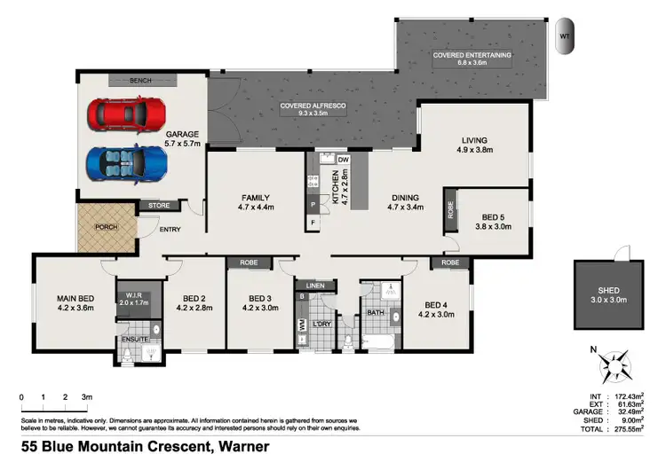 Floorplan of Homely house listing, 55 Blue Mountain Crescent, Warner QLD 4500