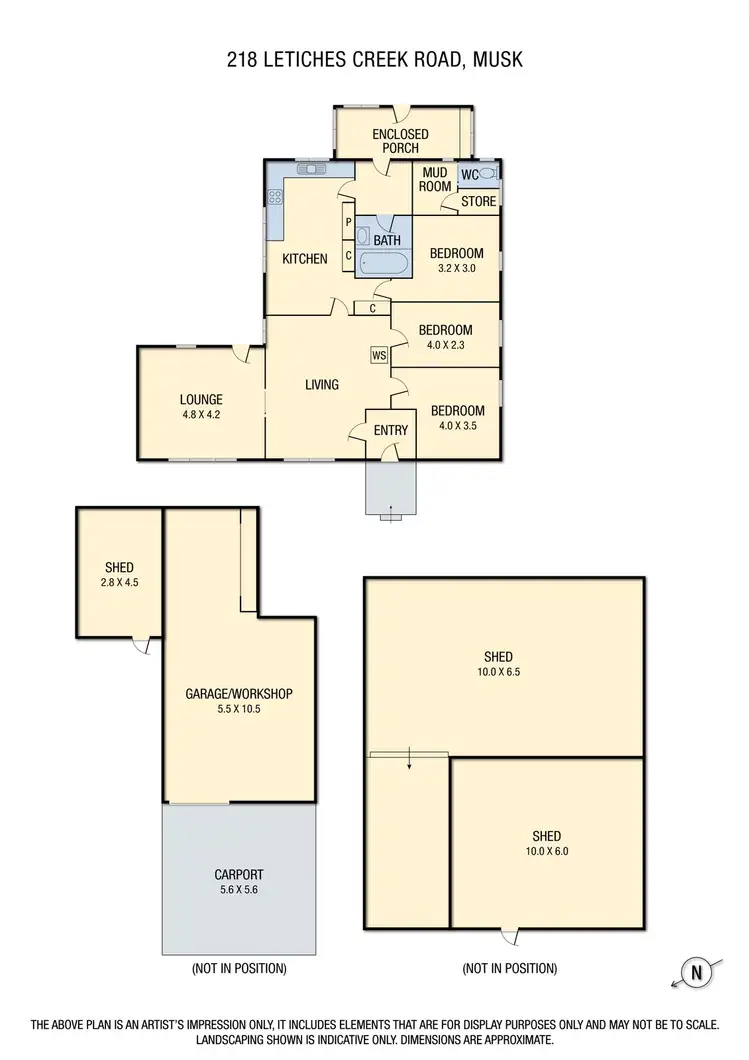 Floorplan of Homely house listing, 218 Leitches Creek Road, Musk VIC 3461