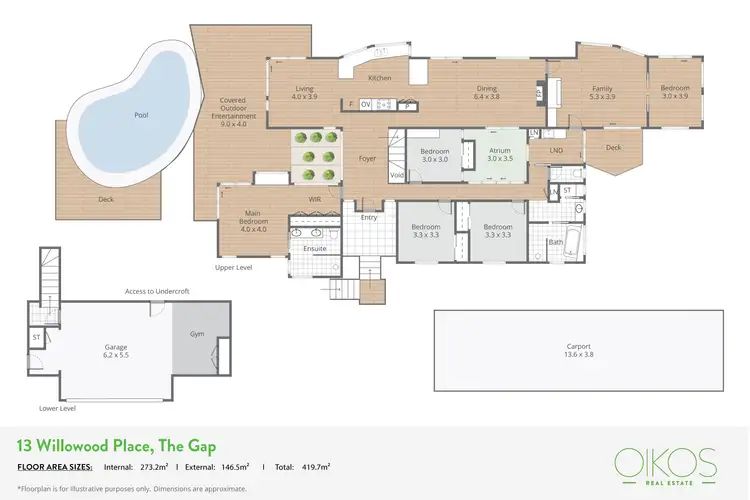 Floorplan of Homely house listing, 13 Willowood Place, The Gap QLD 4061