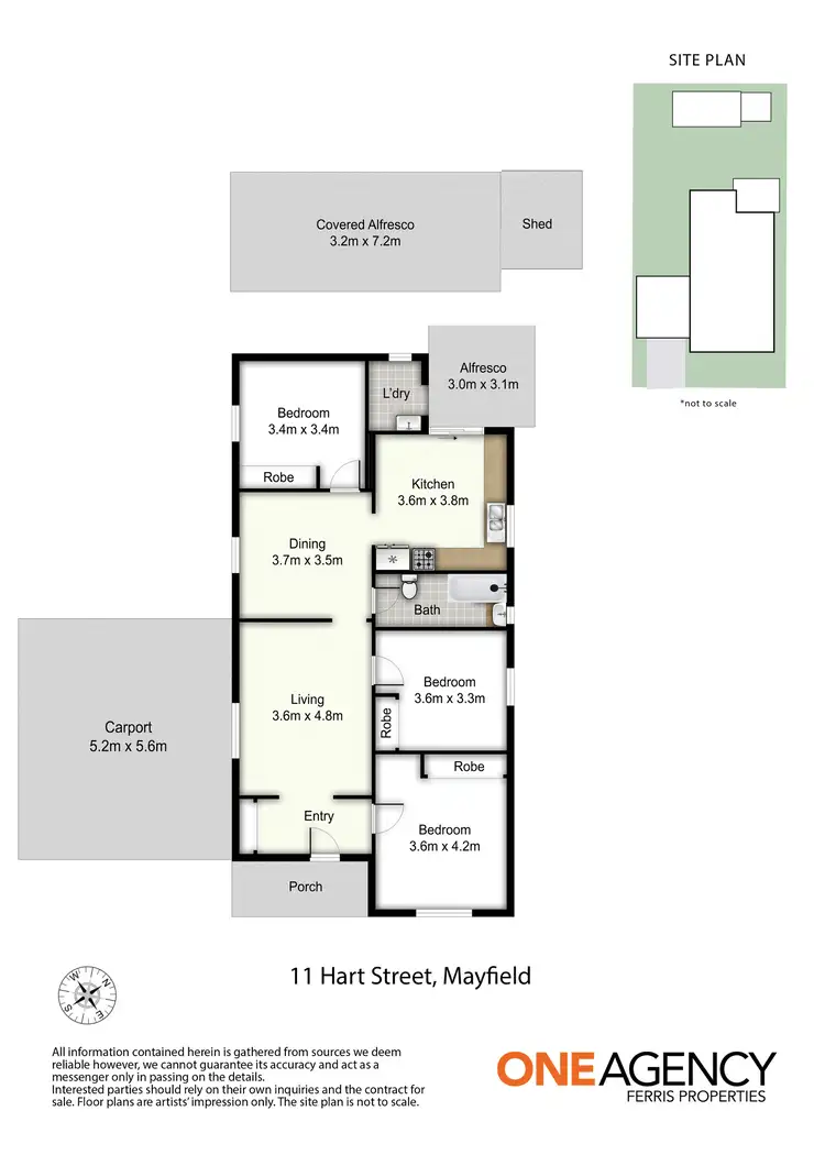 Floorplan of Homely house listing, 11 Hart Street, Mayfield NSW 2304