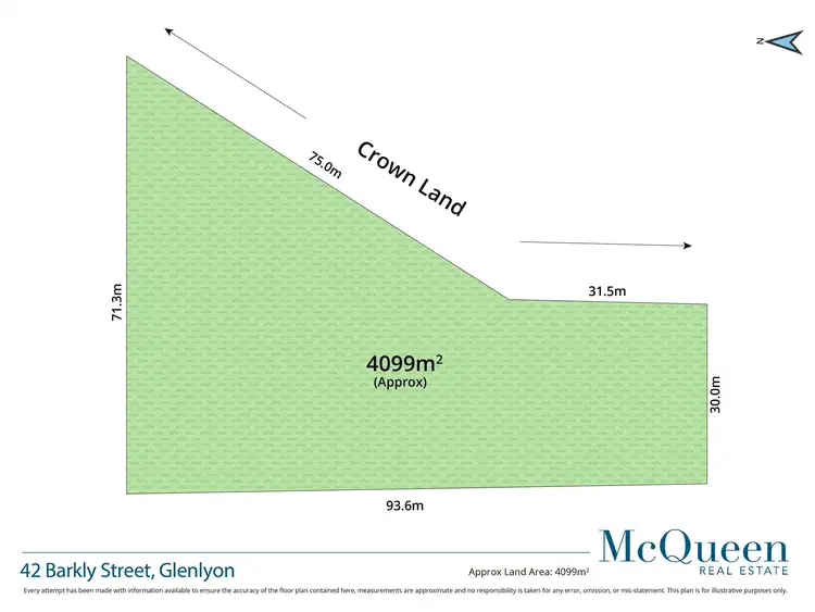 Floorplan of Homely land listing, 42 Barkly Street, Glenlyon VIC 3461