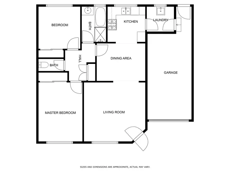 Floorplan of Homely unit listing, 4/636 Stanley Street, Albury NSW 2640