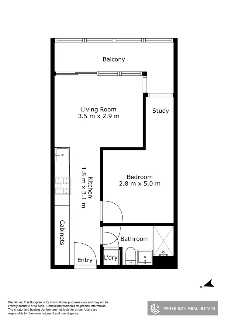 Floorplan of Homely apartment listing, 1817/8 Daly Street, South Yarra VIC 3141