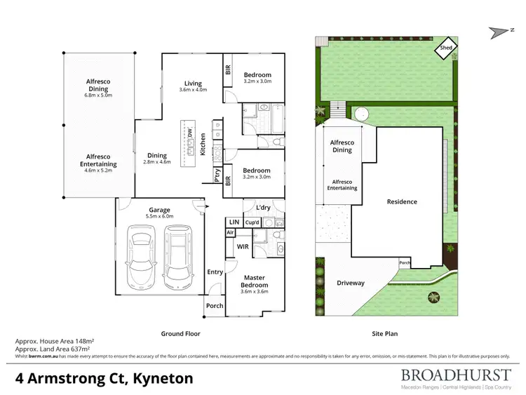 Floorplan of Homely house listing, 4 Armstrong Court, Kyneton VIC 3444