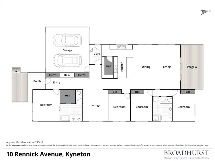 Floorplan of Homely house listing, 10 Rennick Avenue, Kyneton VIC 3444