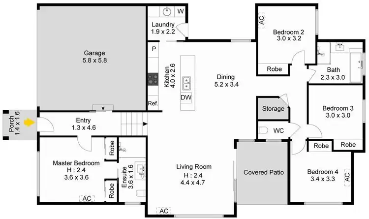Floorplan of Homely house listing, 15 Greenleaf Avenue, Springfield Lakes QLD 4300