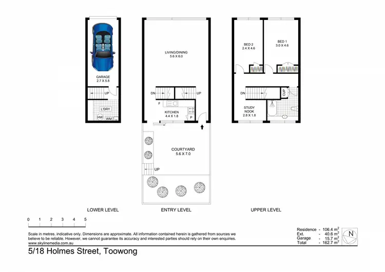 Floorplan of Homely unit listing, 5/18 Holmes Street, Toowong QLD 4066